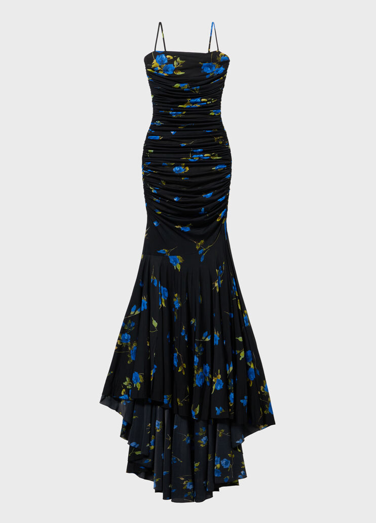 Abito lungo in jersey a stampa fiori  Blumarine - medium Abito lungo in jersey a stampa fiori  Blumarine - medium