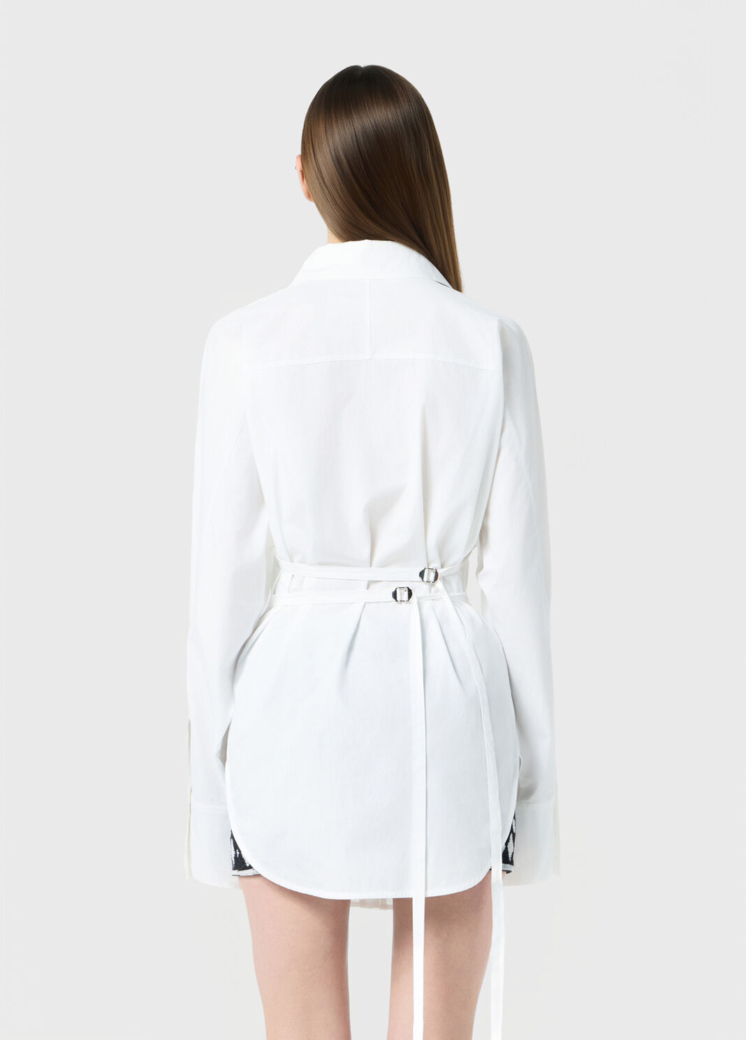 Pleating poplin shirt with belt  Blumarine - large image number 1