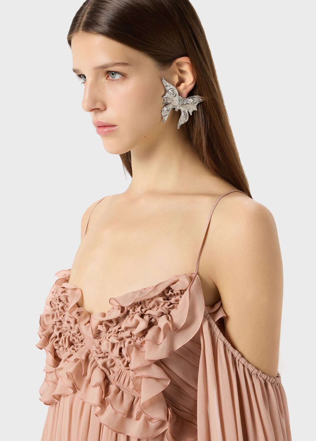 Metal Butterfly Earrings with Glass Settings  Blumarine - large image number 0