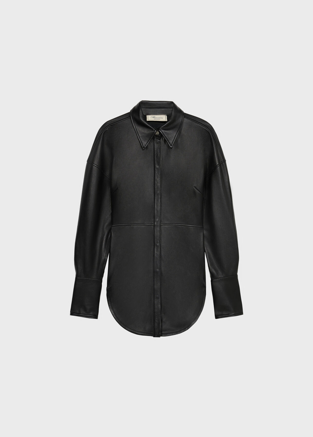 AMERI×Nハリ　FAKE LEATHER SHIRT JACKET AMERIがメンズブランド「N.HOOLYWOOD」の別注アイテムを発売。 │ QUI