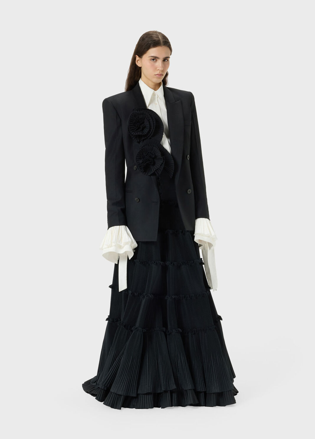 Tailored jacket with 3D pleated roses  Blumarine - large image number 3