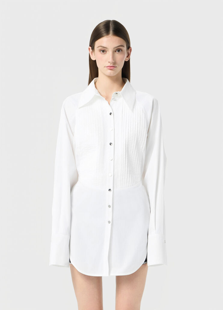 Pleating poplin shirt with belt  Blumarine - medium