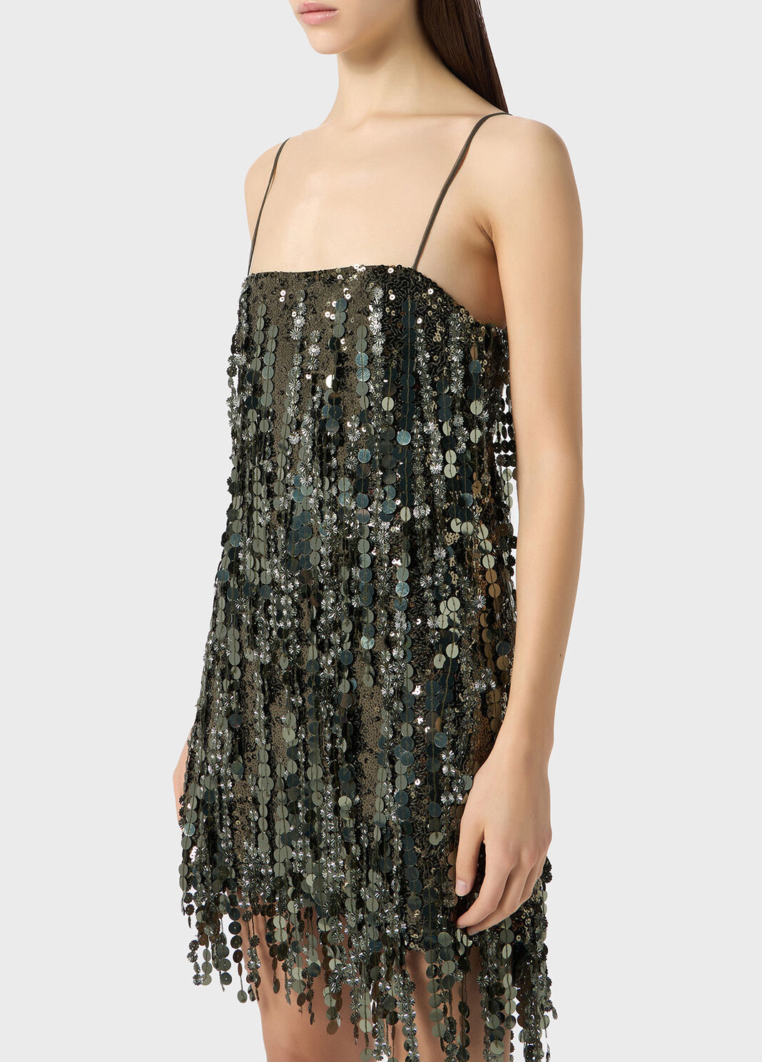 Dress with sequin, flower and bugle bead embroidery  Blumarine - large image number 2