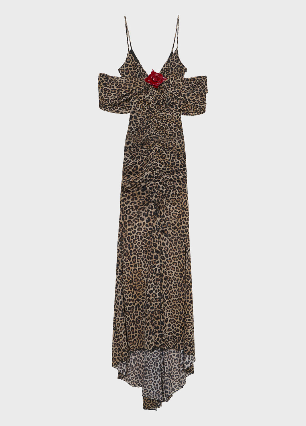 Long printed jersey dress with brooch  Blumarine - large image number 4