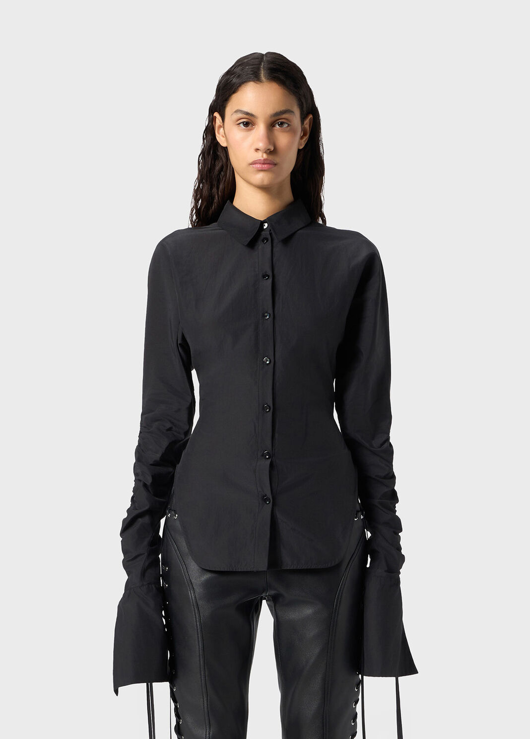 Shirt in shiny canvas  Blumarine - large image number 0