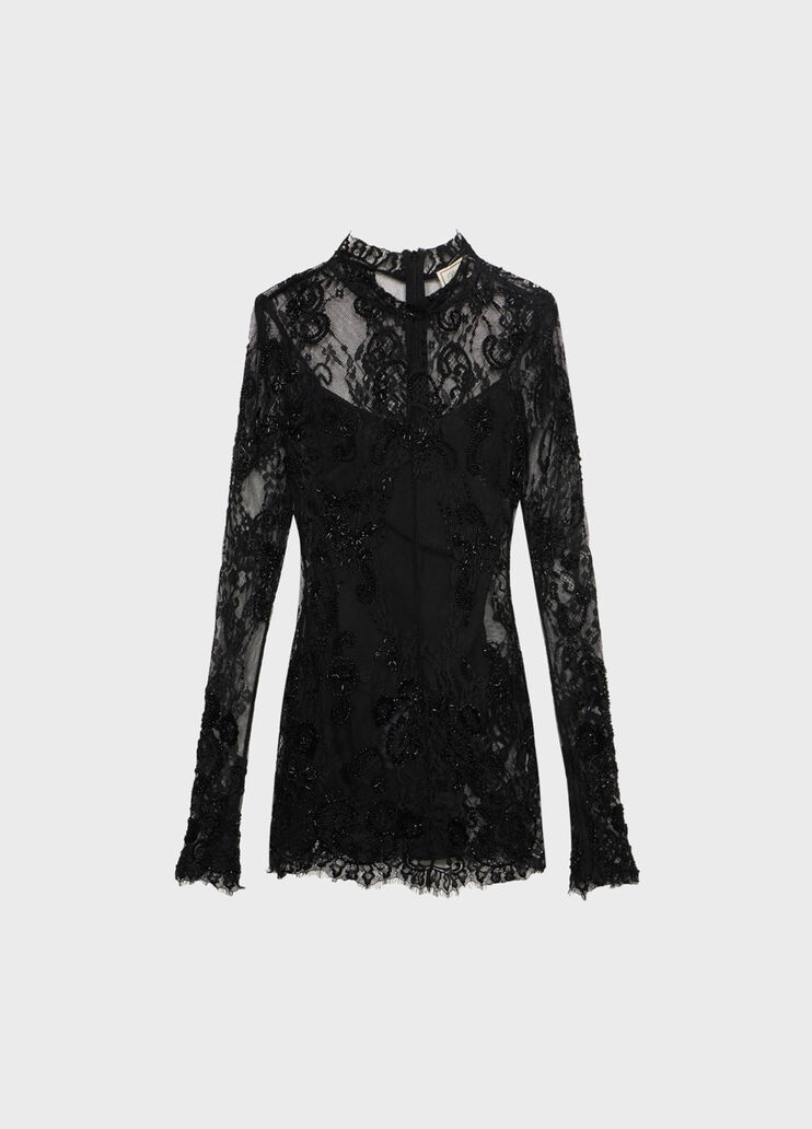 Short lace dress with embroidery  Blumarine - medium