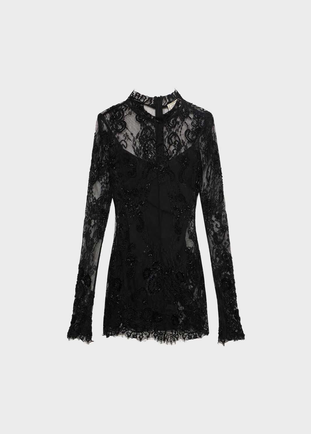 Short lace dress with embroidery  Blumarine - large image number 4