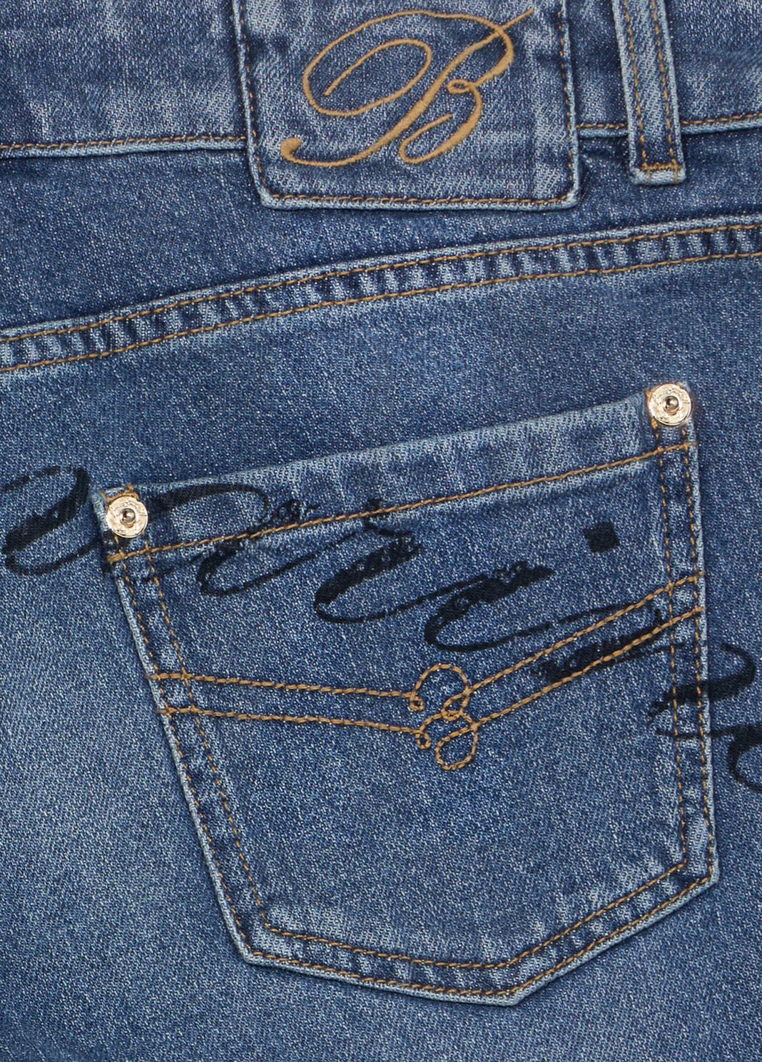 Jeans with trompe-l'&oelig;il print  Blumarine - large image number 6