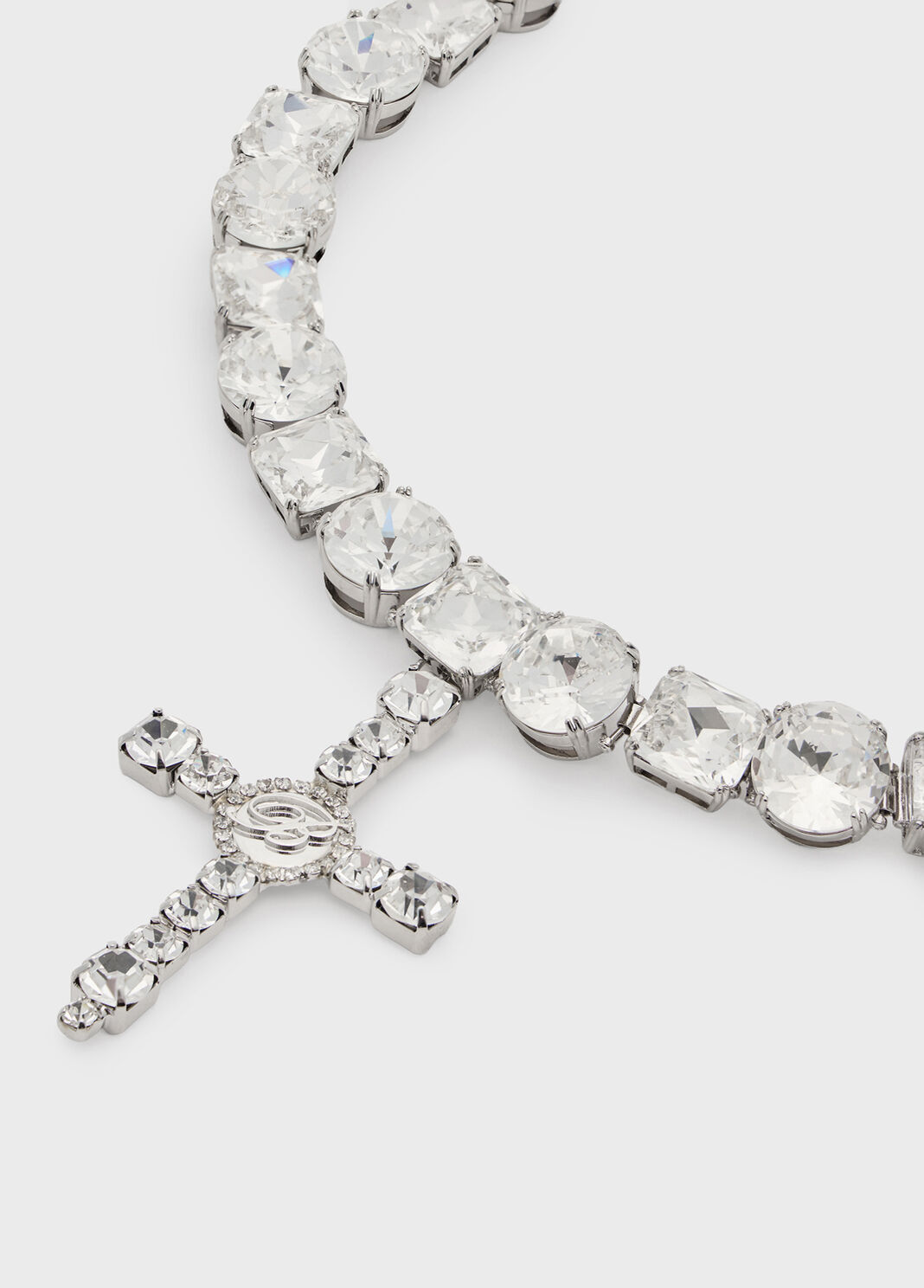 Metall-Choker mit Glasfassungen und Anh&auml;nger  Blumarine - large image number 2