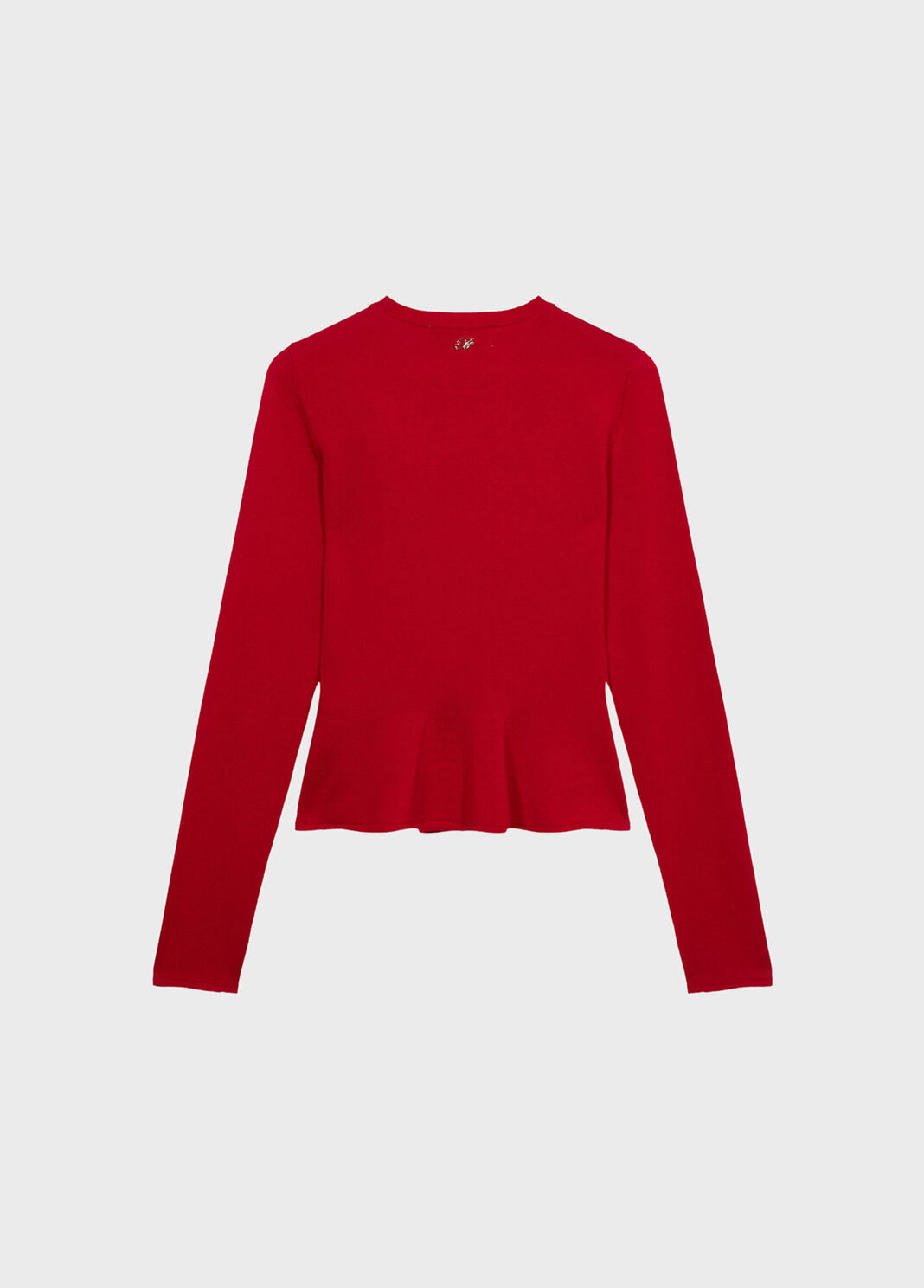 Jumper with patent leather brooch and undulated hem  Blumarine - large image number 5