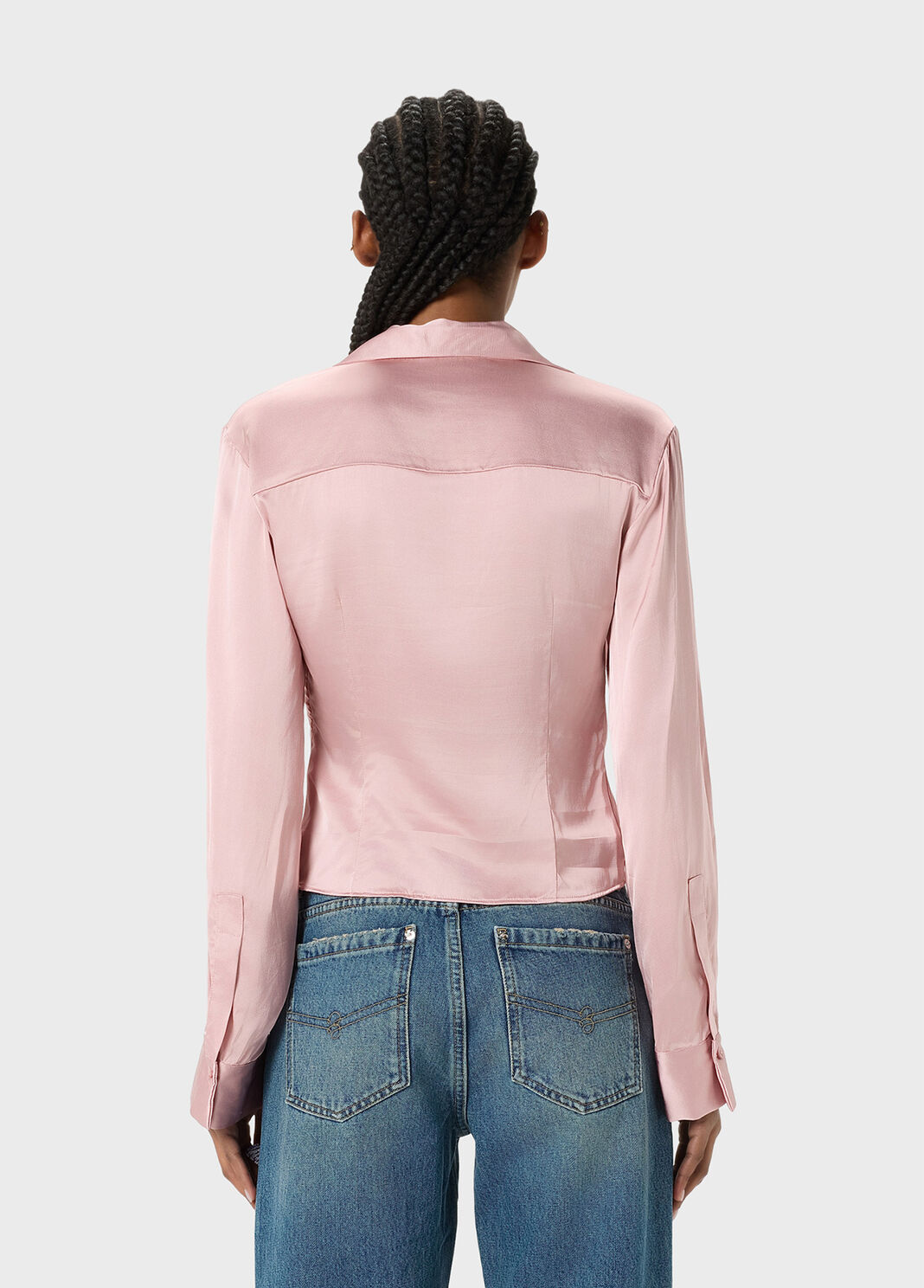 Satin Blouse with Cowl Neckline  Blumarine - large image number 1