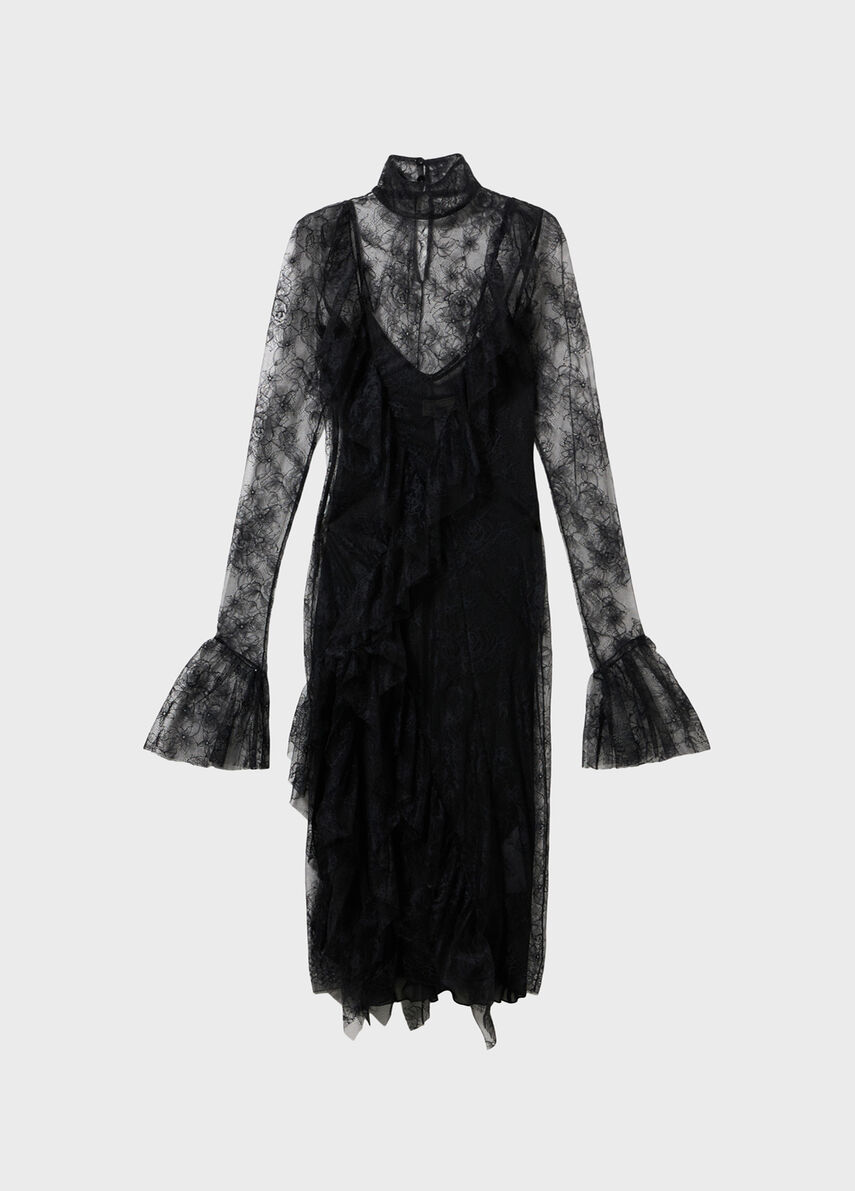 calf length lace dress Bride Dress Tea Line Dresses Bridal Gown Calf Length Lace Dresses A-line Spaghetti Strap