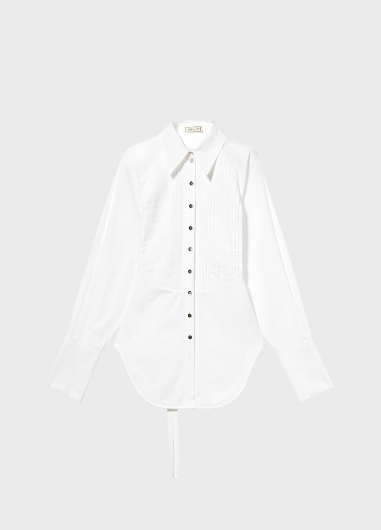 Pleating poplin shirt with belt  Blumarine - medium