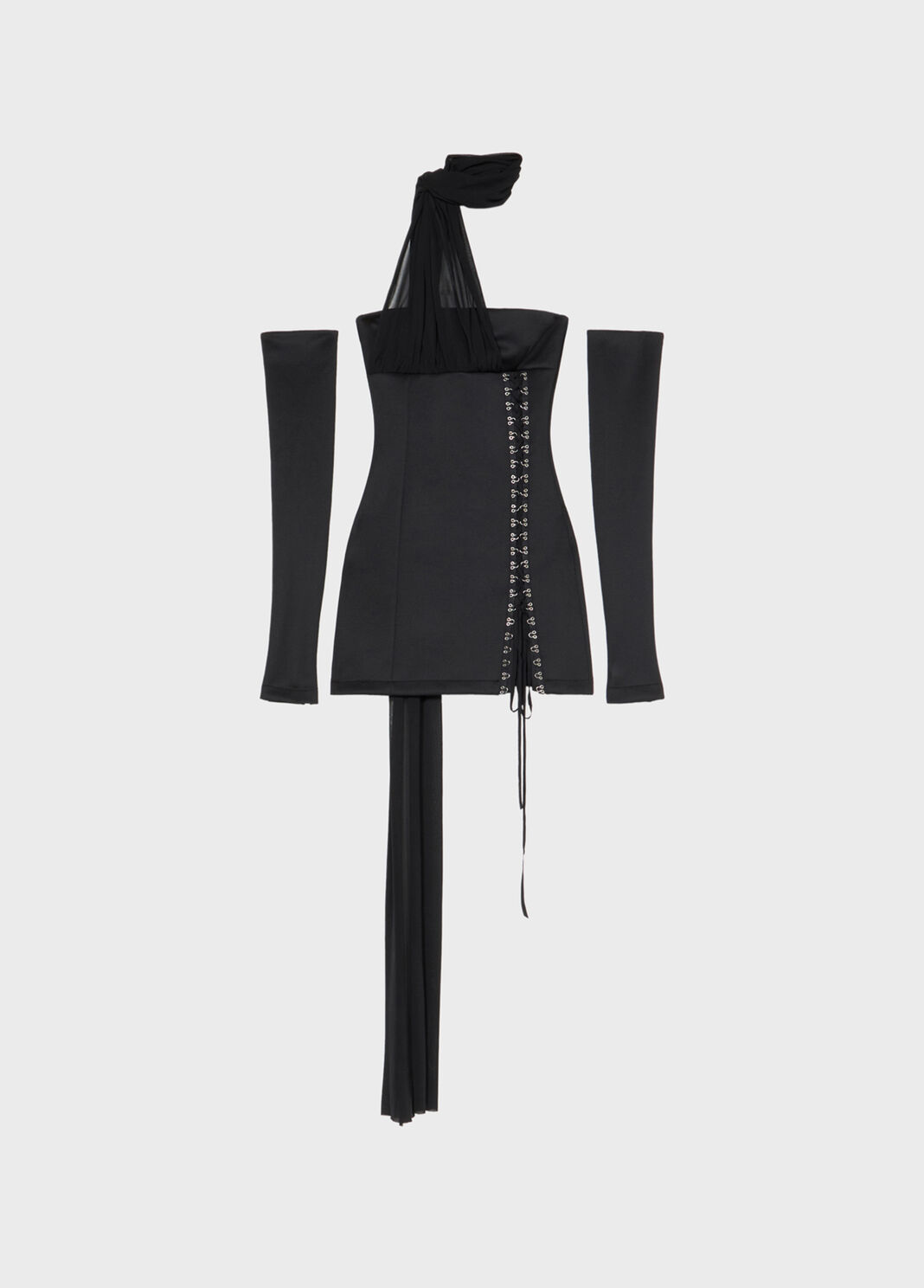 Mini dress with scarf and hooks  Blumarine - large image number 4