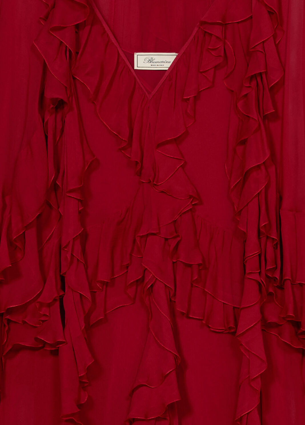 Long crepon dress with flounce  Blumarine - large image number 6