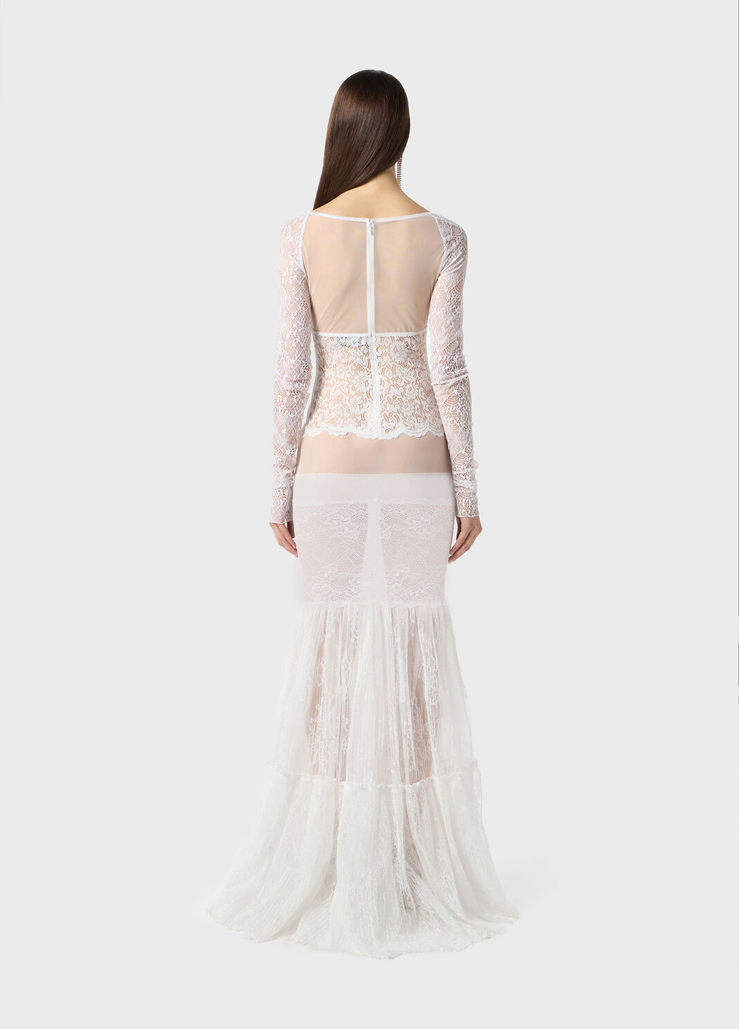 Long dress in lace and tulle  Blumarine - large image number 1