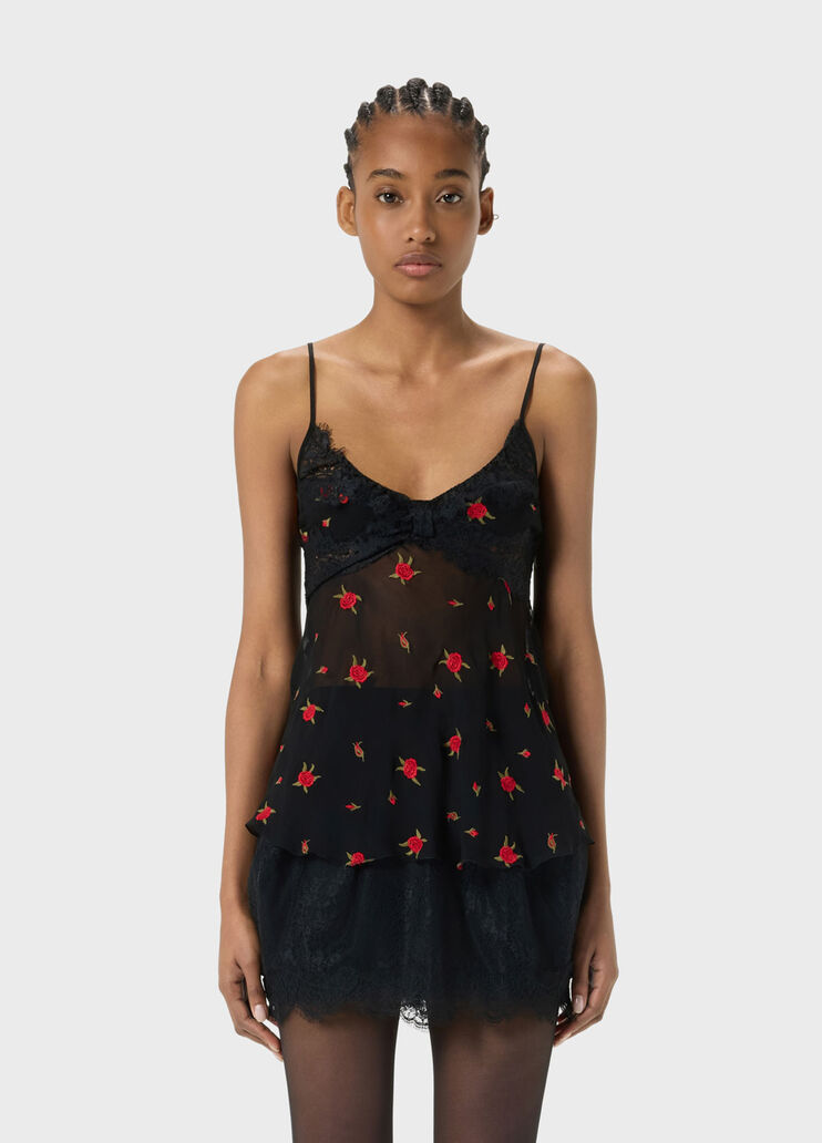 Top with embroidery and lace  Blumarine - medium