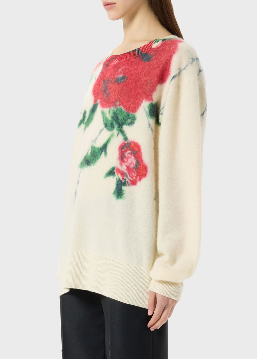 Gerippter Pullover aus Wolle und Kaschmir mit Print  Blumarine - large image number 2