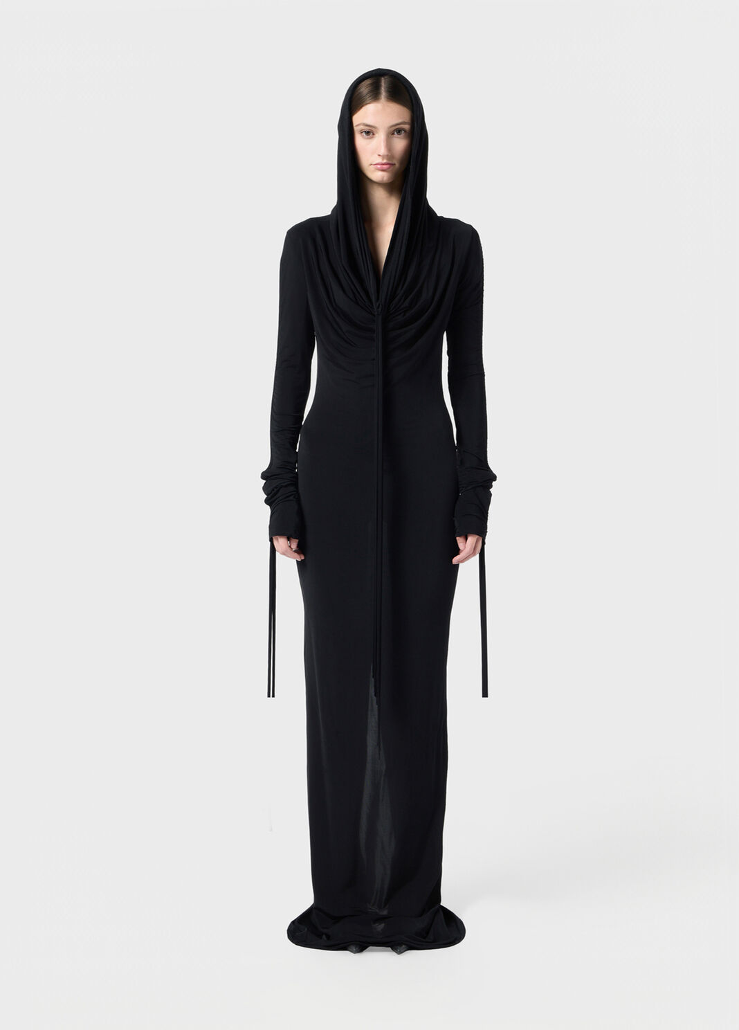 Long jersey dress with hood  Blumarine - large image number 0