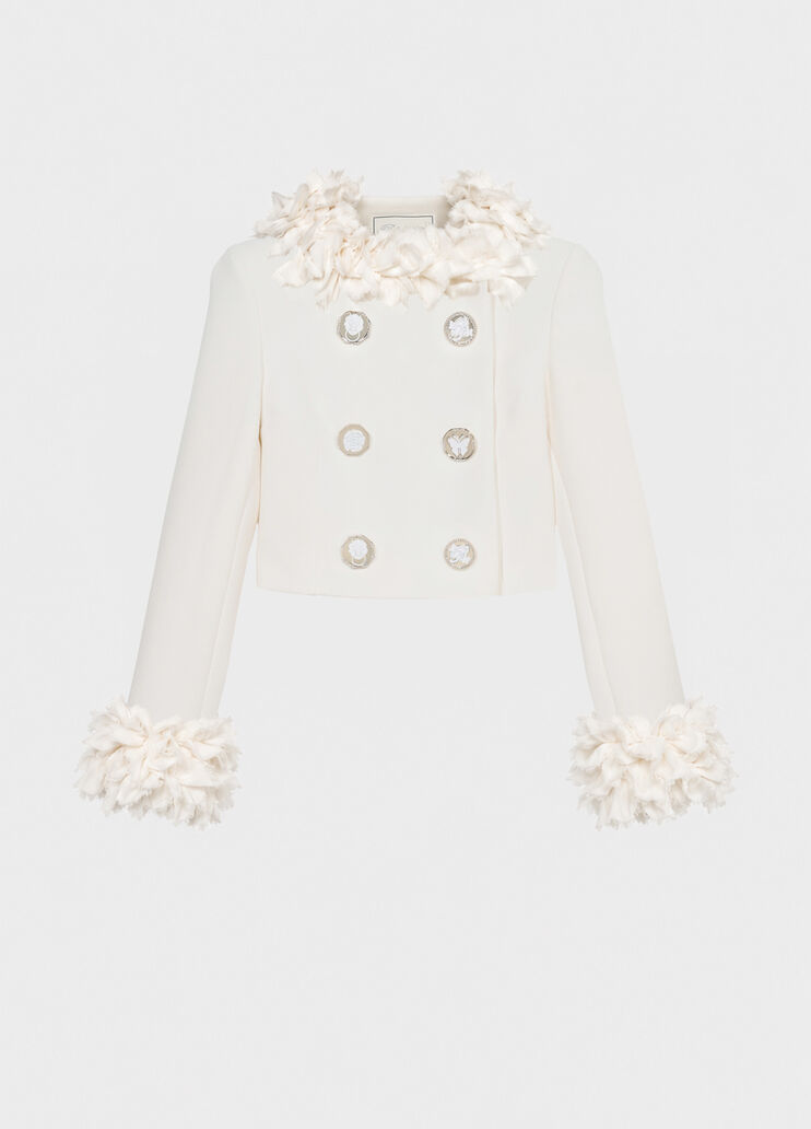 Double-breasted cady jacket with jewel buttons  Blumarine - medium