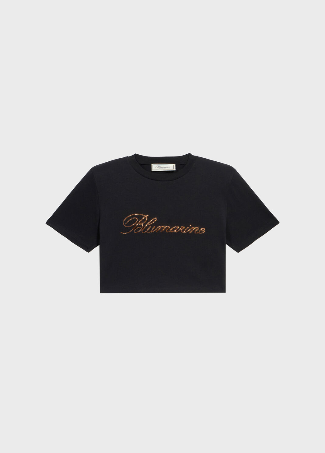 Cropped jersey T-shirt with embroidery  Blumarine - large image number 4