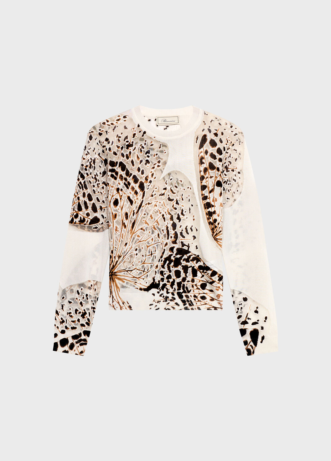 Butterfly Print D&eacute;vor&eacute; Sweater  Blumarine - large image number 4