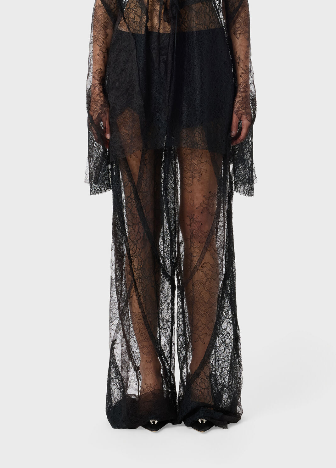 Palazzo Pants in Lace Mix  Blumarine - large image number 0