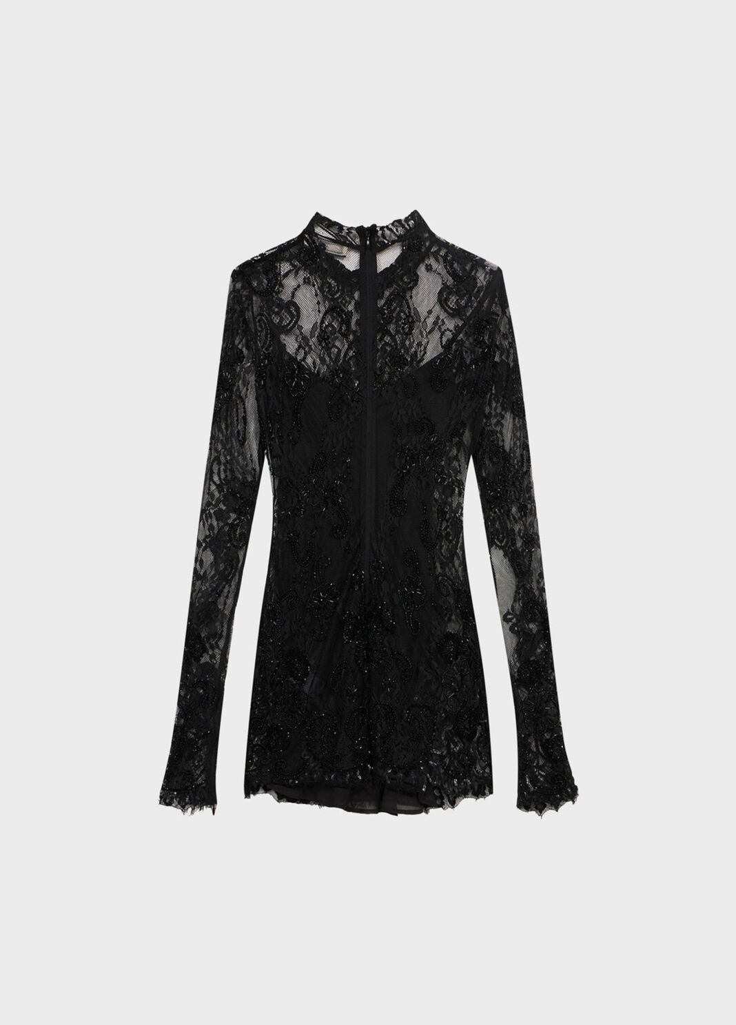 Short lace dress with embroidery  Blumarine - large image number 5
