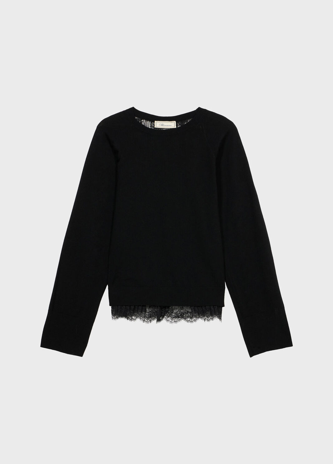 Wool jumper with pleated tulle back  Blumarine - large image number 4