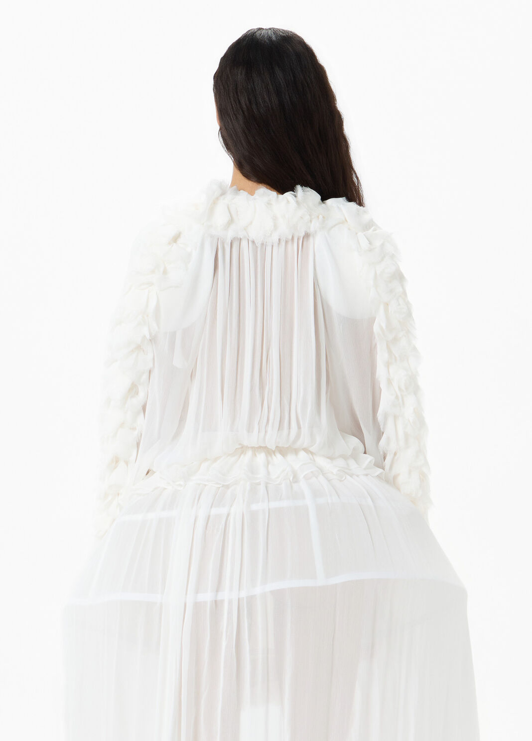 Chiffon shirt with flounce and ruffles  Blumarine - large image number 1