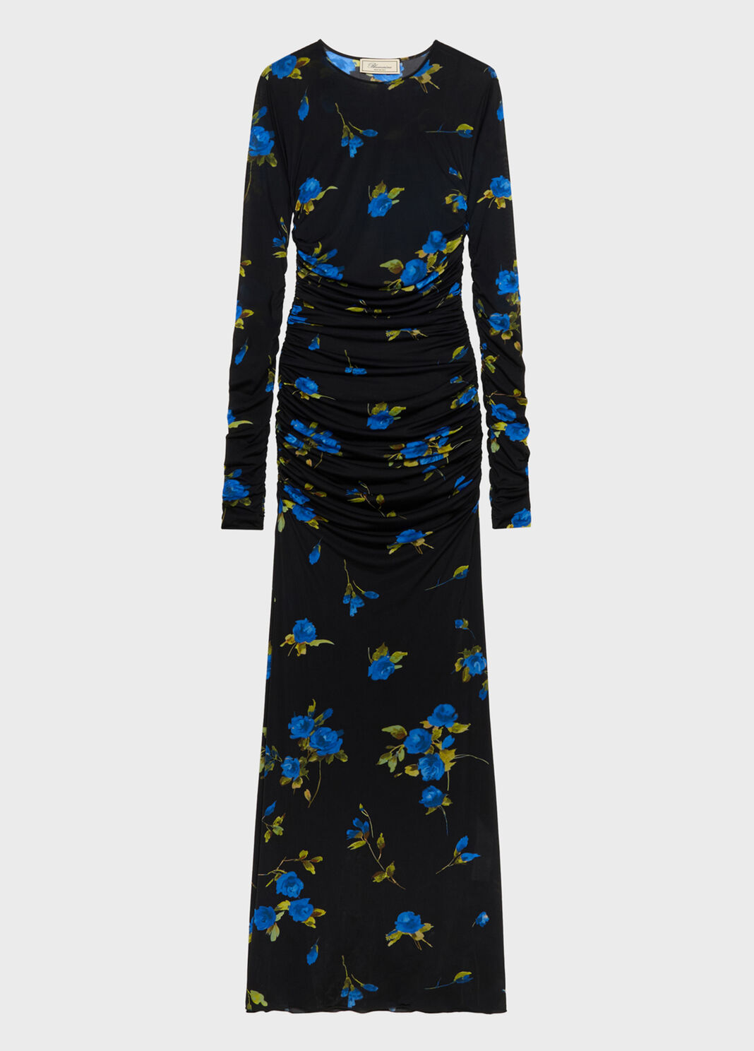 Long second skin jersey dress with rose print  Blumarine - large image number 4