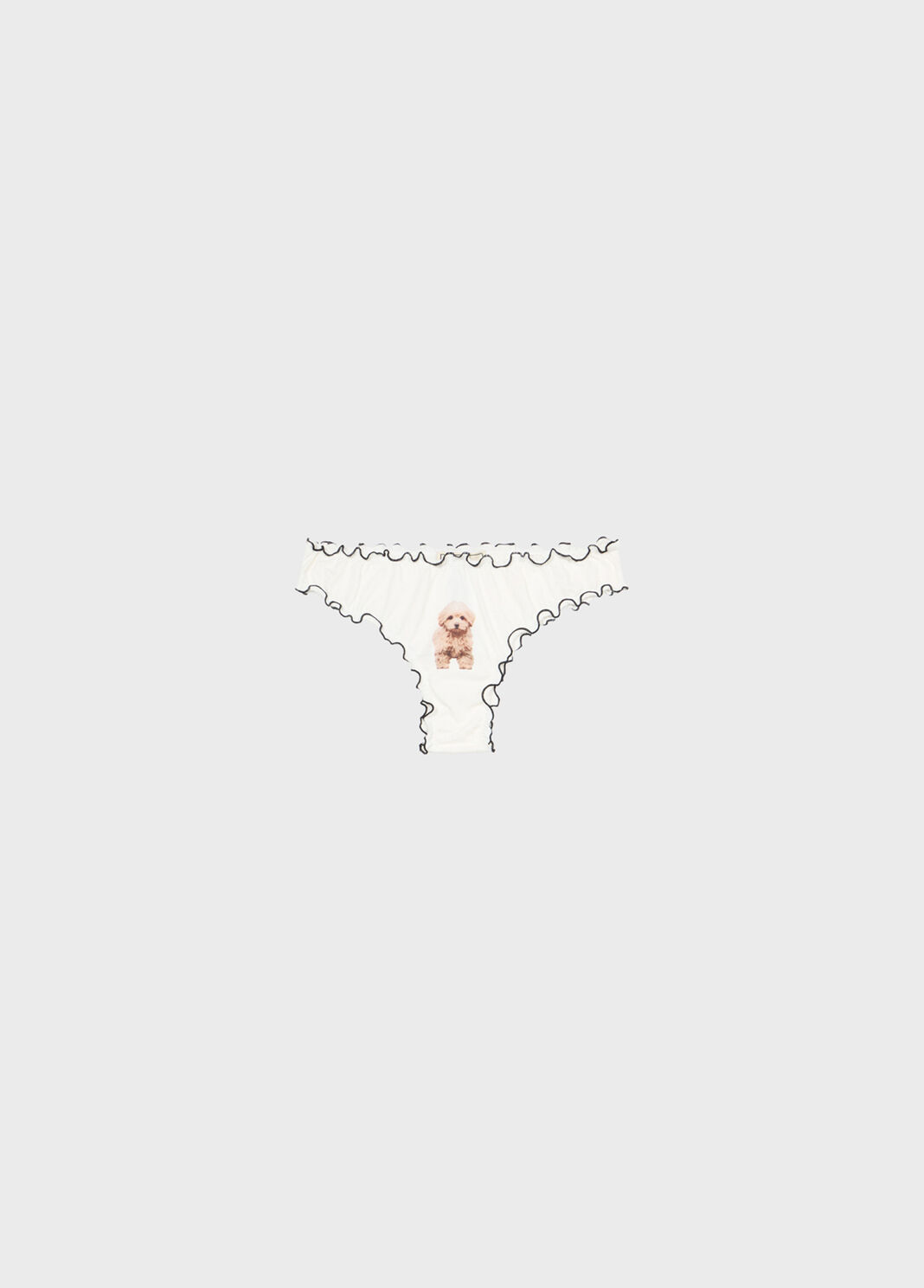 Slip aus jersey mit puppy-aufdruck und r&uuml;schen  Blumarine - large image number 4