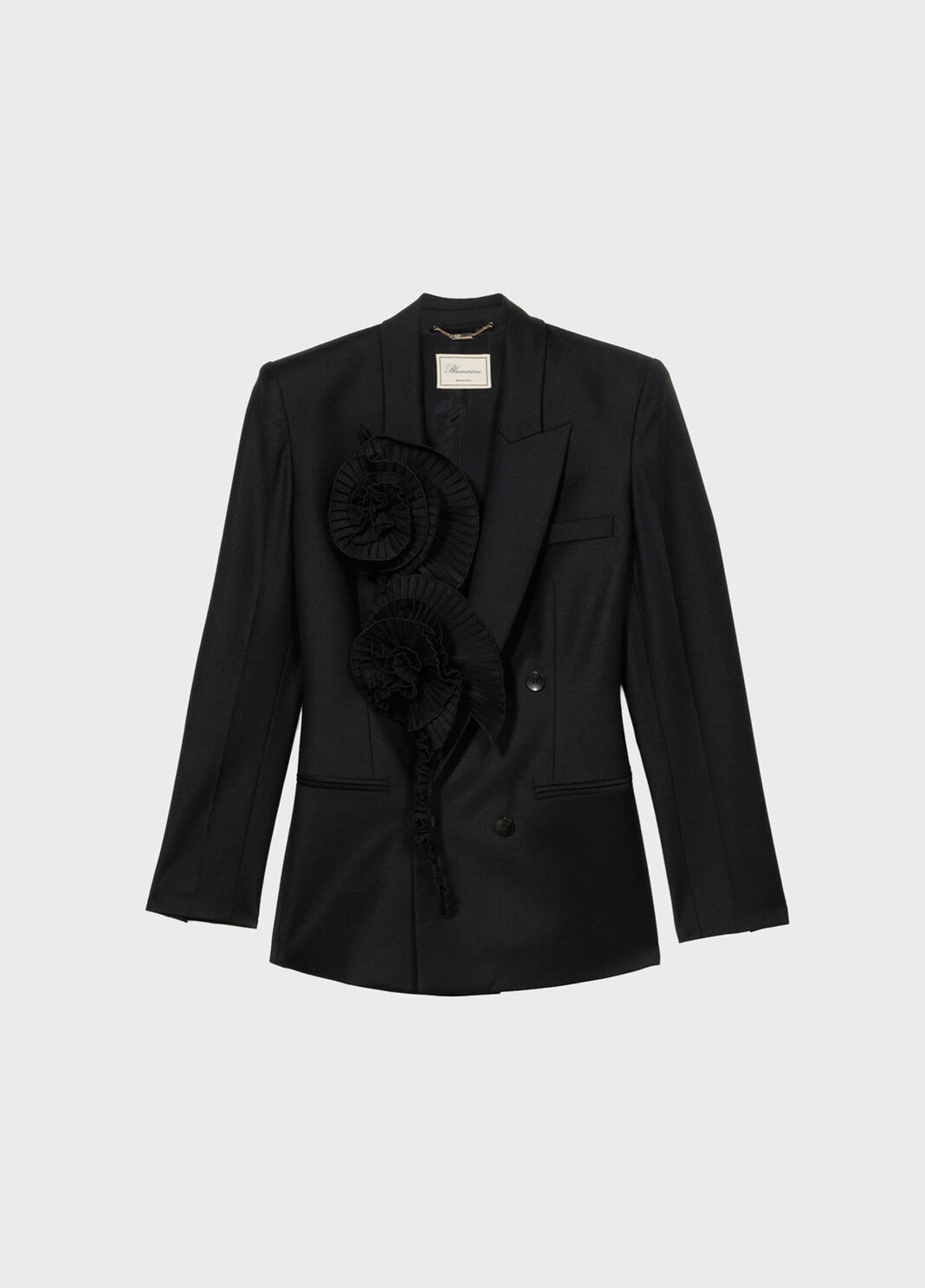 Tailored jacket with 3D pleated roses  Blumarine - large image number 4