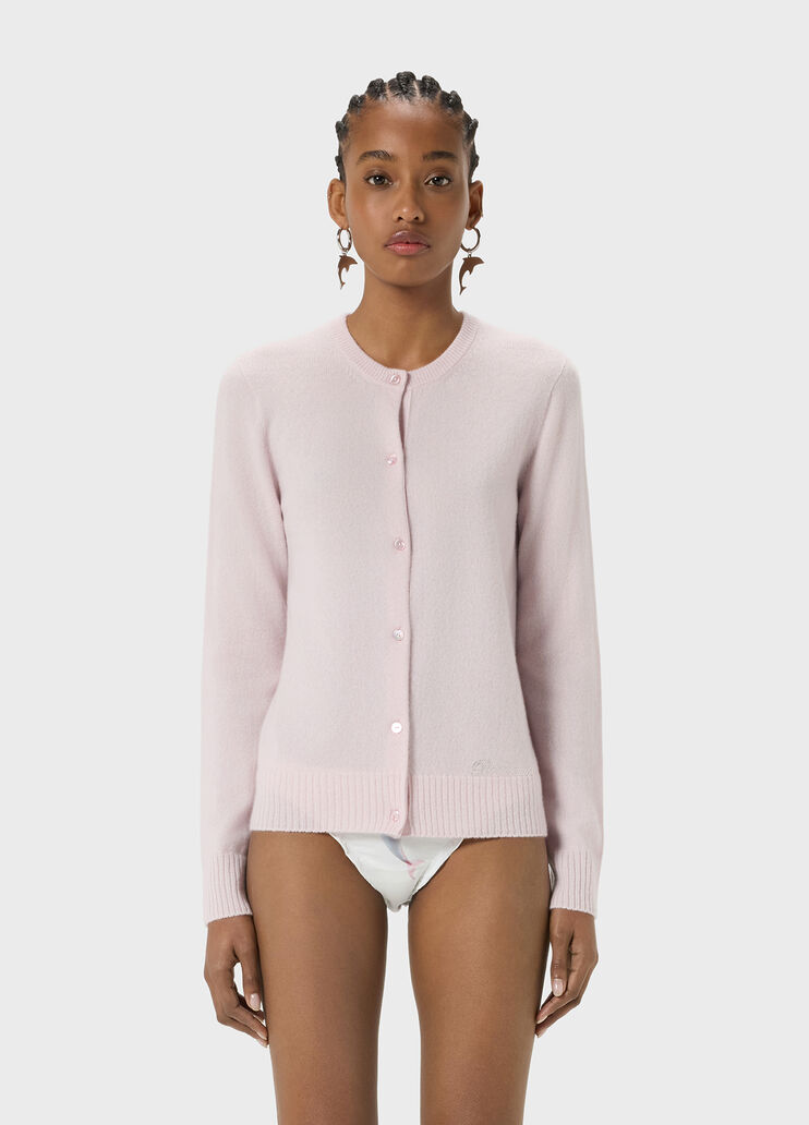 Cardigan en cachemire orn&eacute; de broderies de strass  Blumarine - medium