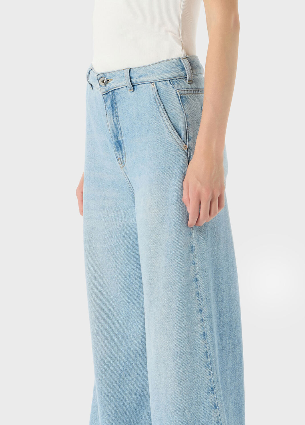 Stonewashed denim palazzo jeans  Blumarine - large image number 2