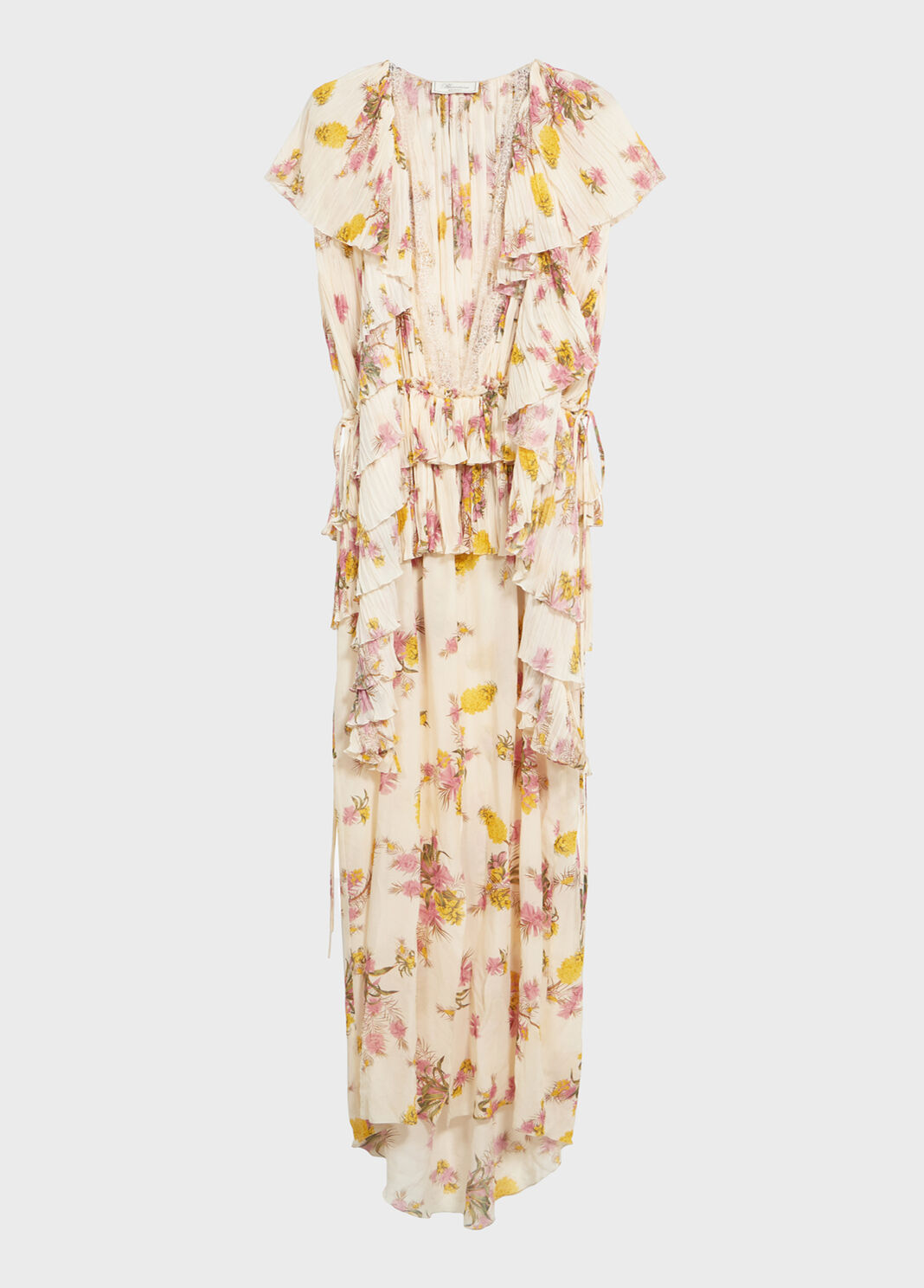 Long pleated georgette dress with print  Blumarine - large image number 4