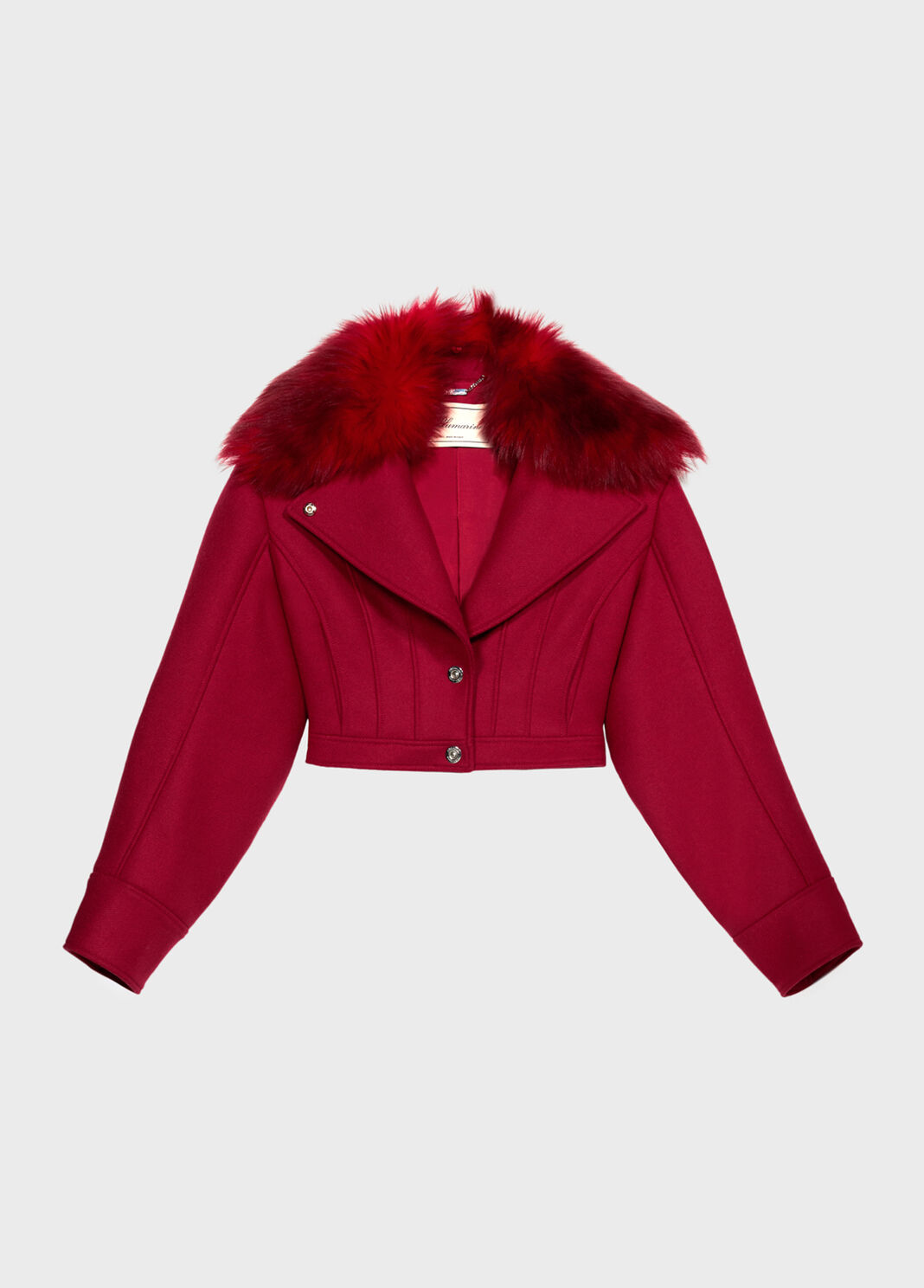 Chaqueta de pa&ntilde;o con pelo  Blumarine - large image number 4