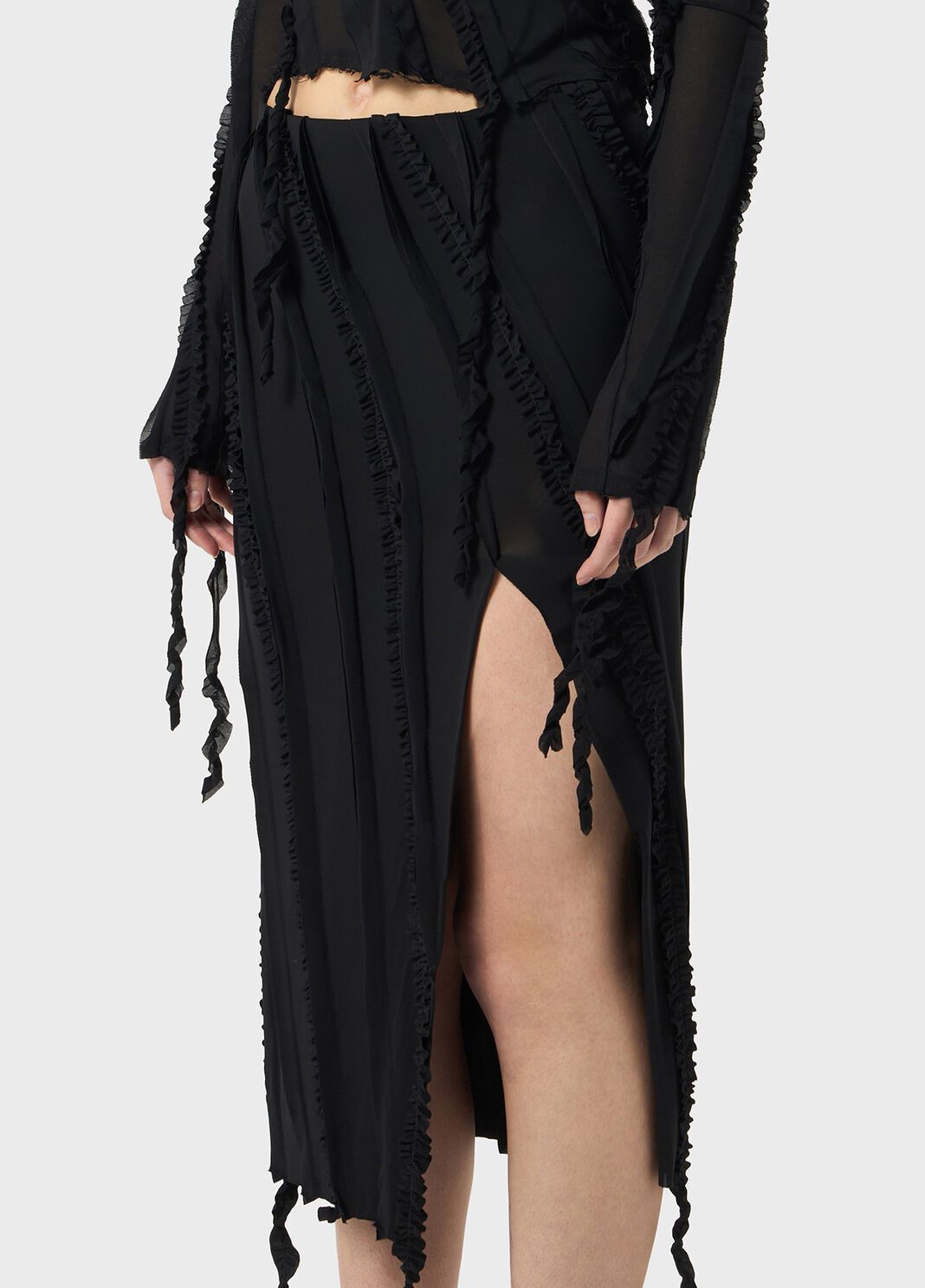 Jupe midi en jersey &agrave; ruches  Blumarine - large image number 2