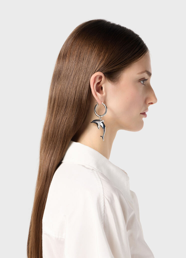 Ohrringe aus Metall mit Delfin-Anh&auml;nger  Blumarine - medium