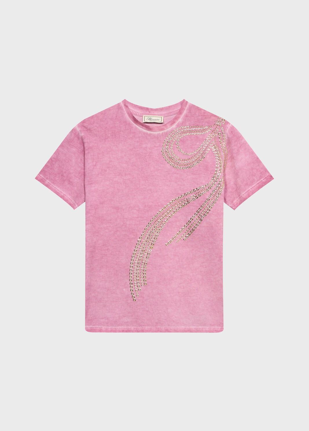 T-shirt in jersey con borchie e occhielli  Blumarine - large image number 4
