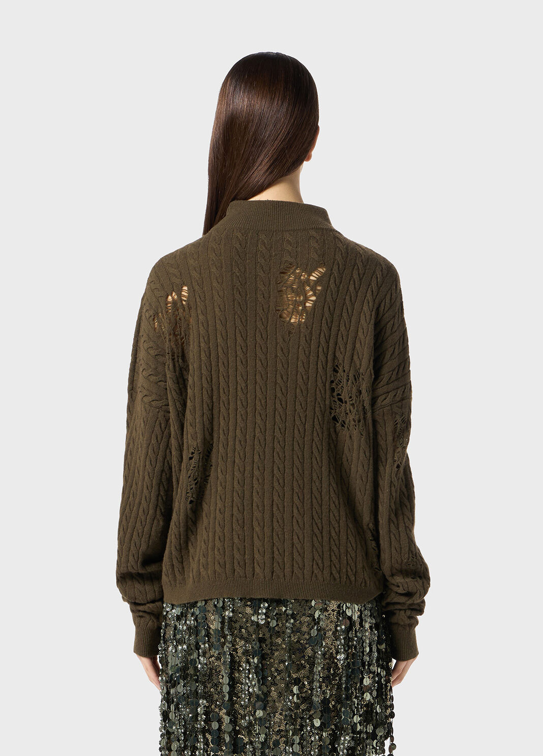 Twisted knit sweater with front knot  Blumarine - large image number 1