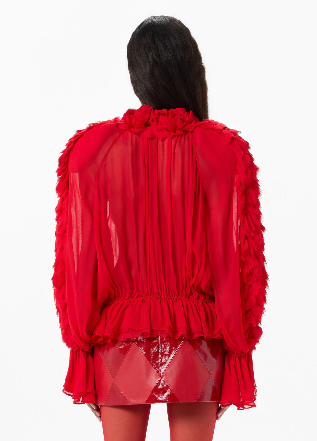 Chiffon shirt with flounce and ruffles  Blumarine - large image number 1