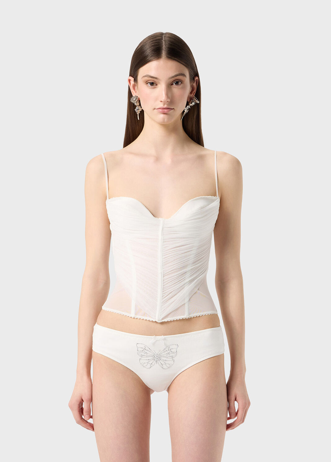 Top satin and tulle bustier  Blumarine - large image number 0