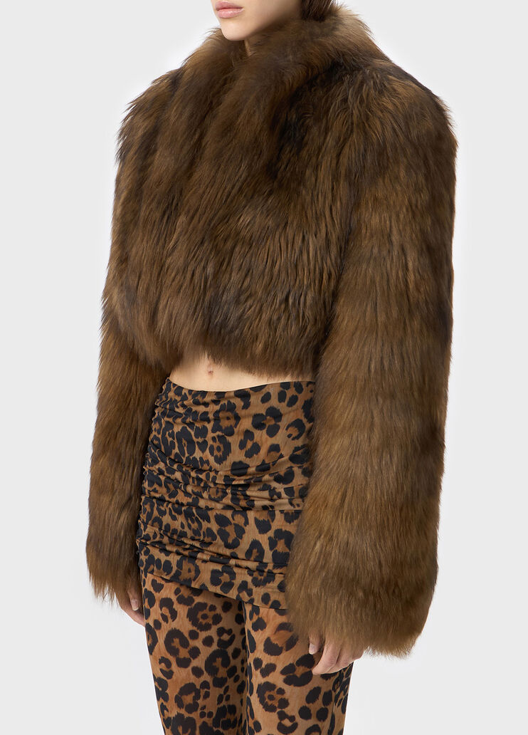 Short fur coat in cashmere goat hair  Blumarine - large image number 2