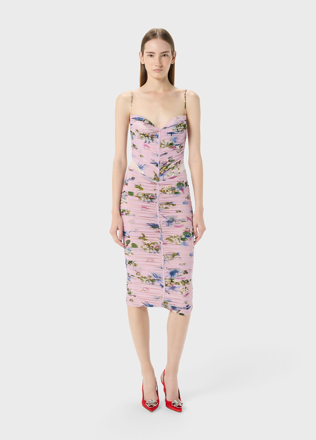 Printed tulle bustier dress  Blumarine - large image number 3