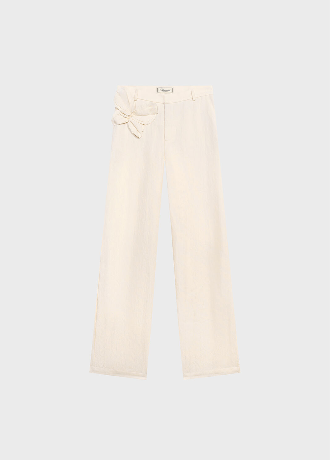 Pantalon large en gabardine avec papillon  Blumarine - large image number 4