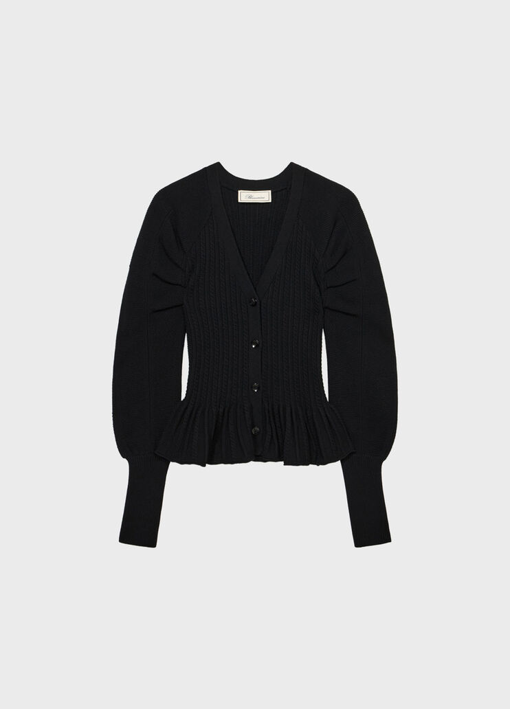 Knit cardigan with flounced detailing  Blumarine - medium