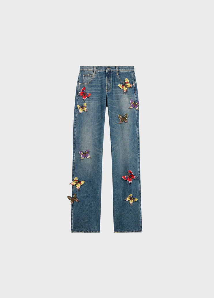 Boyfriend Jeans with Butterflies  Blumarine - medium