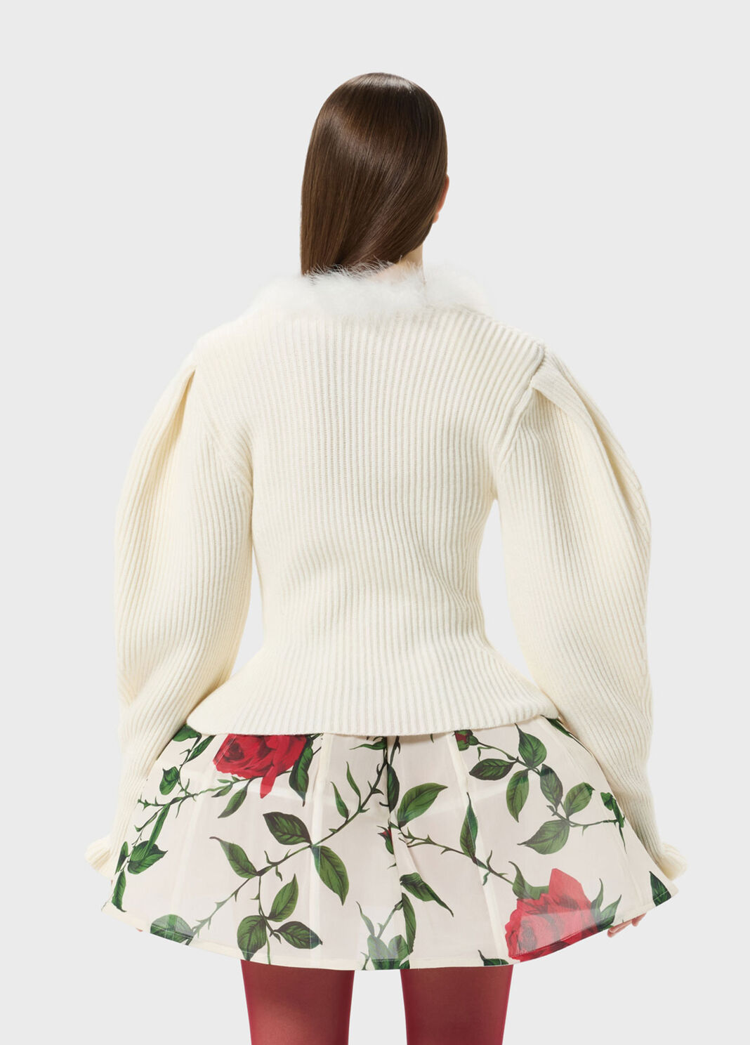 Jersey de lana con escote ribeteado de pelo  Blumarine - large image number 1