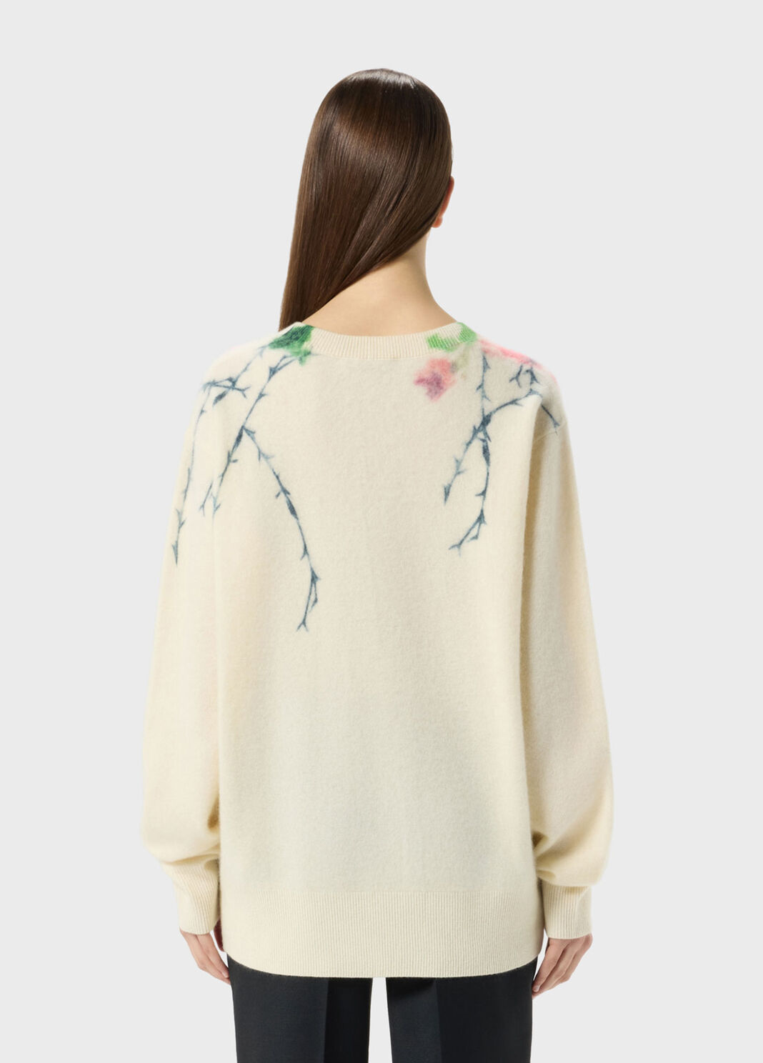 Gerippter Pullover aus Wolle und Kaschmir mit Print  Blumarine - large image number 1